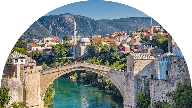 Expandieren Sie nach Bosnien-Herzegowina - Atlas